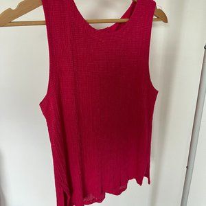 rear button up tank  - anthro